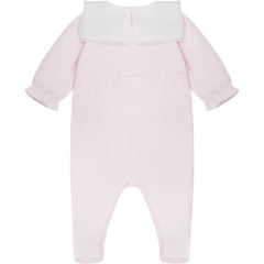 KATIE Baby Pink Velour All In One