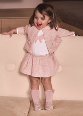 Mayoral Baby Girls Tweed Knit Skirt Set