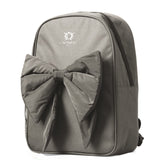Grey Backpack and matching pencil casewith bow from Caramelo Kids.