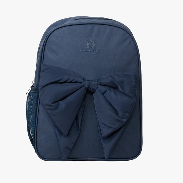 Caramelo Backpack and Pencil Case with Bow Navy