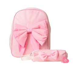 CARAMELO BTS Backpack and Pencil Case Pink