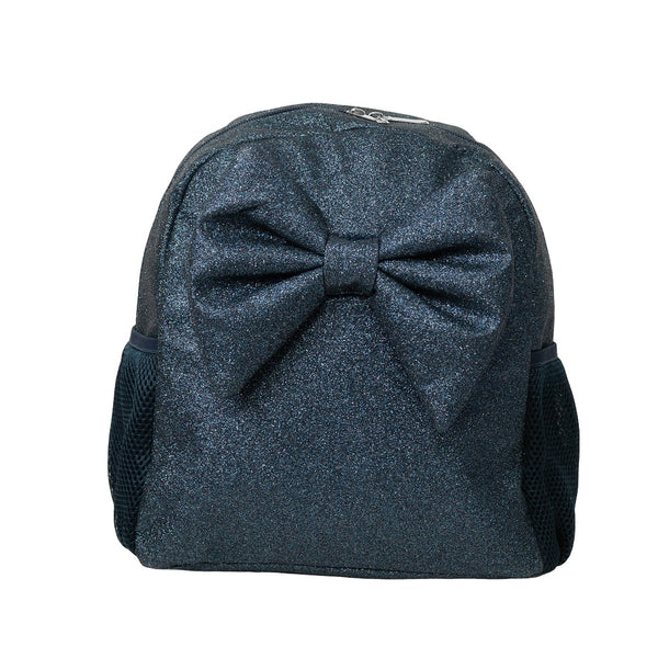 Caramelo Glitter Backpack with Bow Navy