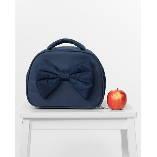 Caramelo Lunch Box with Bow Navy