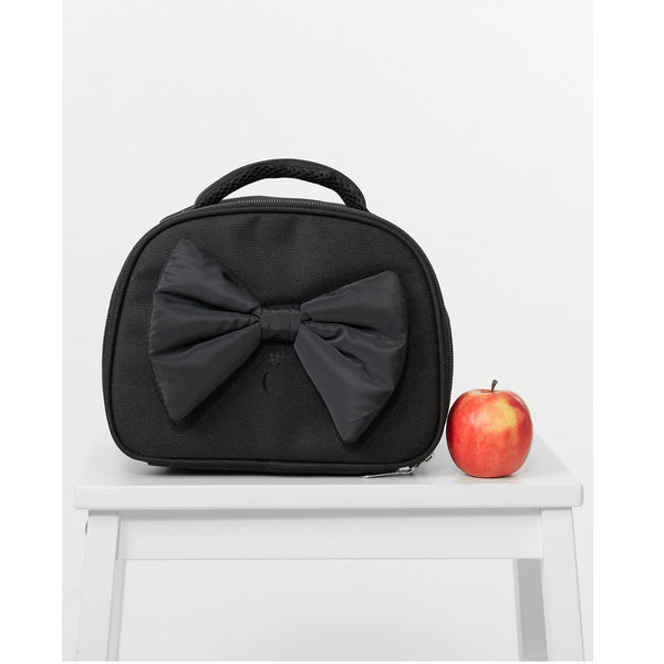 Caramelo Lunch Box with Bow Black