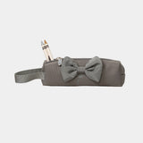 Caramelo Backpack and Pencil Case with Bow Grey
