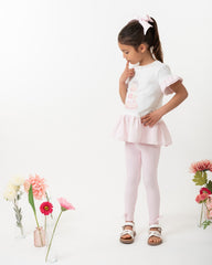 English Summer Legging Set Pink