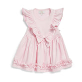 Caramelo Ruffle Dress with Bow
