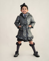 CARAMELO BTS Bow Rain Mac Grey