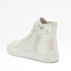 LELLI KELLY Emerald Glitter Mid Trainers White