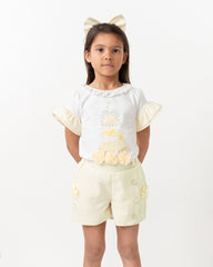 English Summer Short Set Lemon