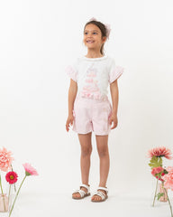 Caramelo Kids English Summer Short Set Pink