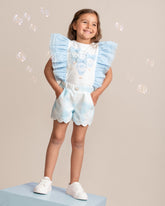 Caramelo Kids Fly Away Short Set in sky blue