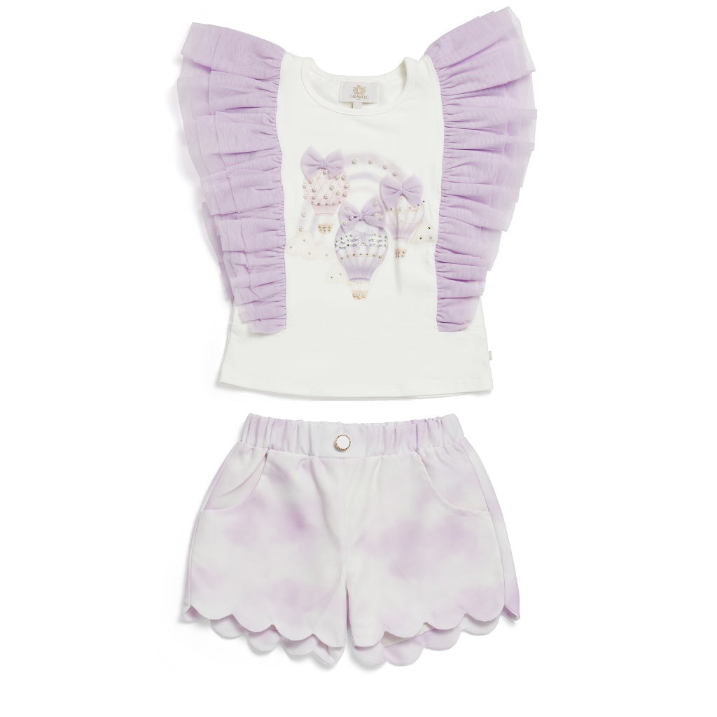 Caramelo Kids, the Fly Away Short Set in lilac Caramelo Kids, the Fly Away Short Set in lilac