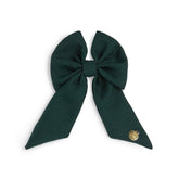 CARAMELO BTS School Hair Bow Clip Bottle Green
