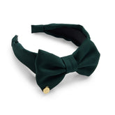 CARAMELO BTS School Bow Headband Bottle Green