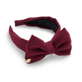 CARAMELO BTS School Bow Headband Maroon