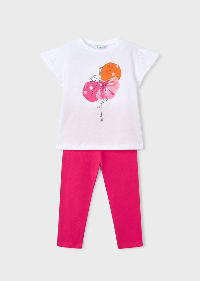 Girls Mayoral Leggings Set Clover