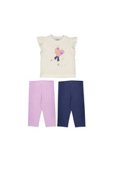 Girls Mayoral Leggings Set Lilac