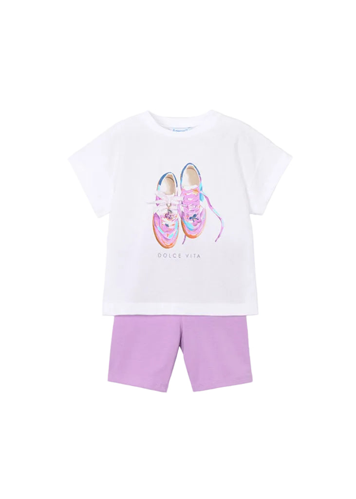 Girls Mayoral Short Leggings Set