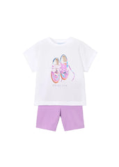 Girls Mayoral Short Leggings Set