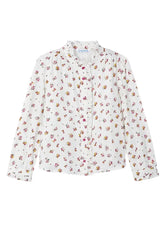 Mayoral Girls printed blouse natural
