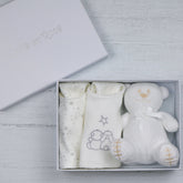 EMILE ET ROSE TEDDIE Baby Star 2 Bibs & Toy Set