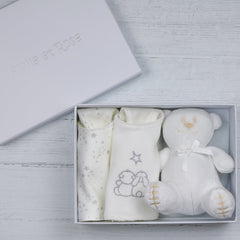 EMILE ET ROSE TEDDIE Baby Star 2 Bibs & Toy Set