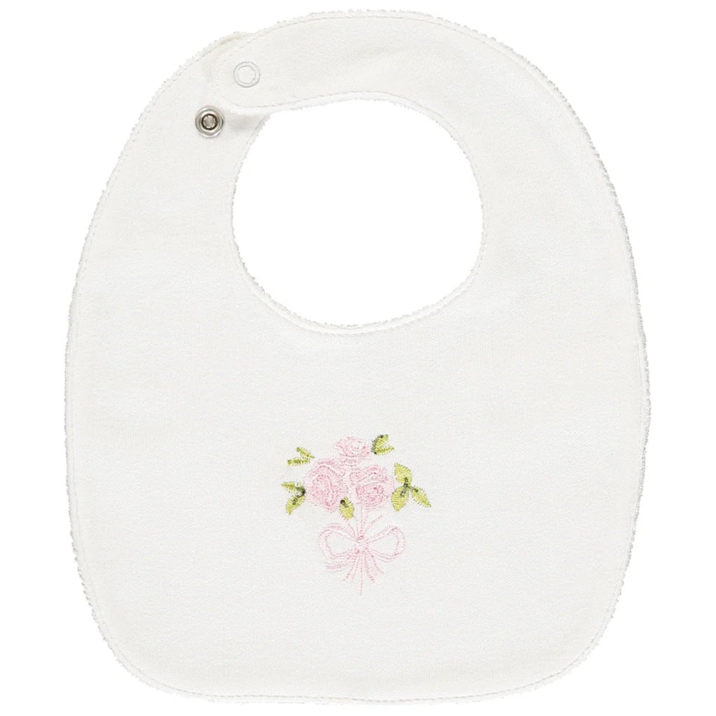 TILDA Pink Floral Print Bibs & Toy Set TILDA Pink Floral Print Bibs & Toy Set