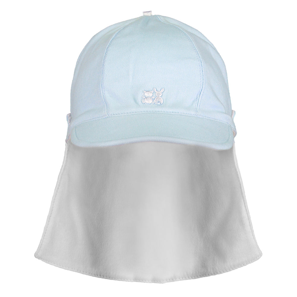 Baby Blue Suncap with detachable flap Baby Blue Suncap with detachable flap