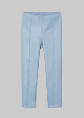 Mayoral Girls synthetic leather leggings sky blue