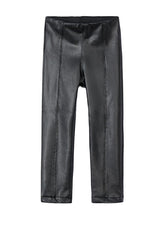 Mayoral Girls synthetic leather leggings black