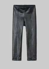 Mayoral Girls synthetic leather leggings black