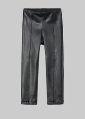 Mayoral Girls synthetic leather leggings black
