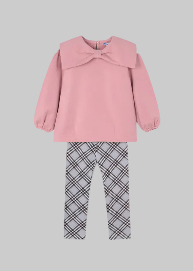 Girls Mayoral Pullover Legging Set Pink