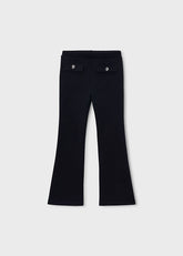 Mayoral Mini Girls Cosy flare leggings in soft fleece, perfect for everyday wear.