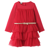 iDO Girls Red Tulle Dress