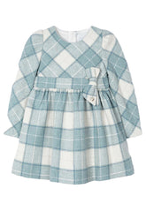 Mayoral Girls Check Dress Bluebell