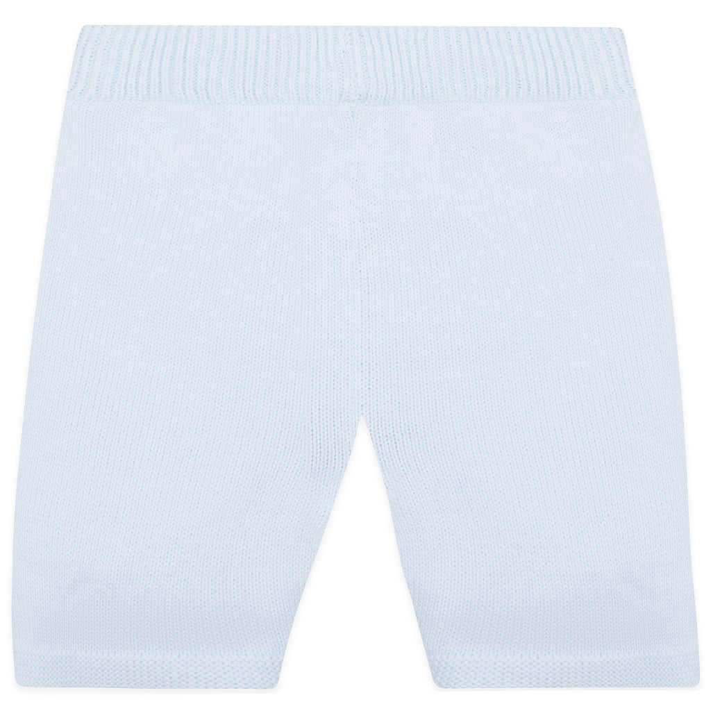 Emile et Rose Baby Blue 2 Piece Knit Short Set Emile et Rose Baby Blue 2 Piece Knit Short Set