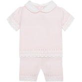 Emile et Rose Baby Pink Soft Knit 2 Piece Outfit