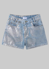 Mayoral Festival Vibes Jean shorts. Light Foil