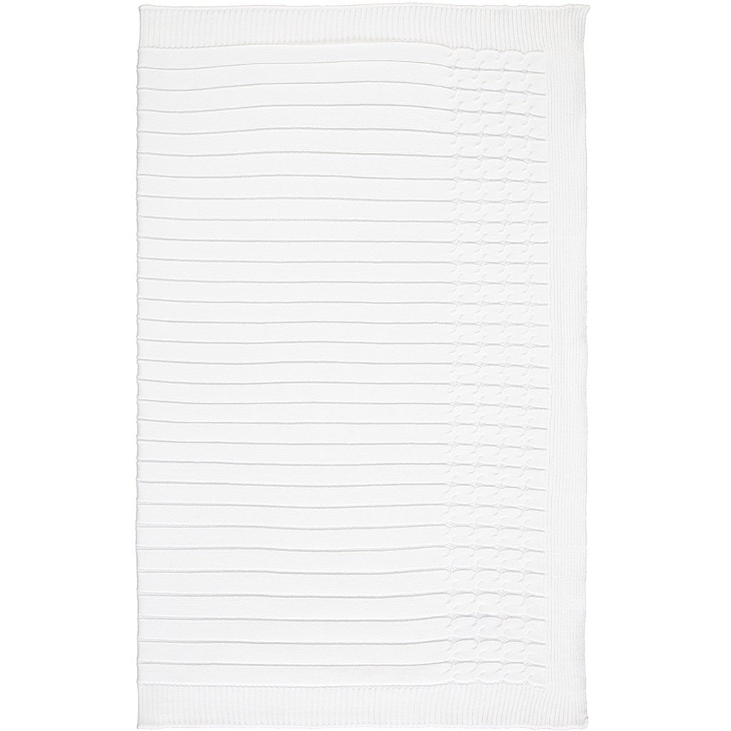 Glacier White Cable Knit Blanket Glacier White Cable Knit Blanket