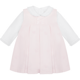 EMILE et ROSE KENDALL Baby Pink 2 Piece Pinny Set
