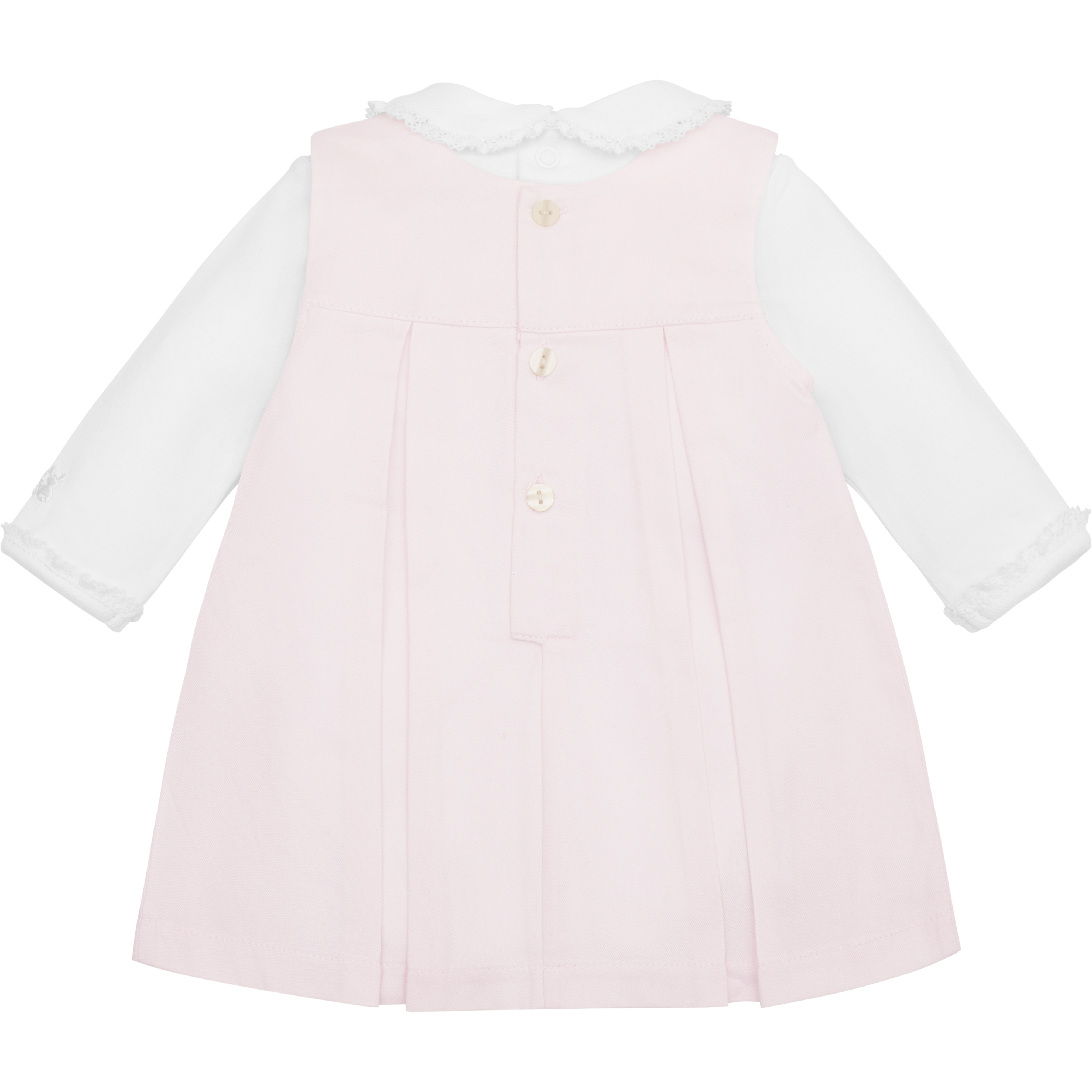 KENDALL Baby Pink 2 Piece Pinny Set KENDALL Baby Pink 2 Piece Pinny Set