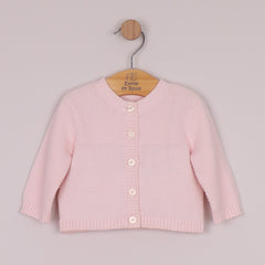 Emile et Rose baby pink cardigan with pearalised buttons.