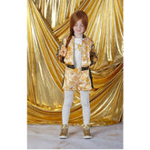 ADEE Baroque Bomber Jacket, T-Shirt and Shorts