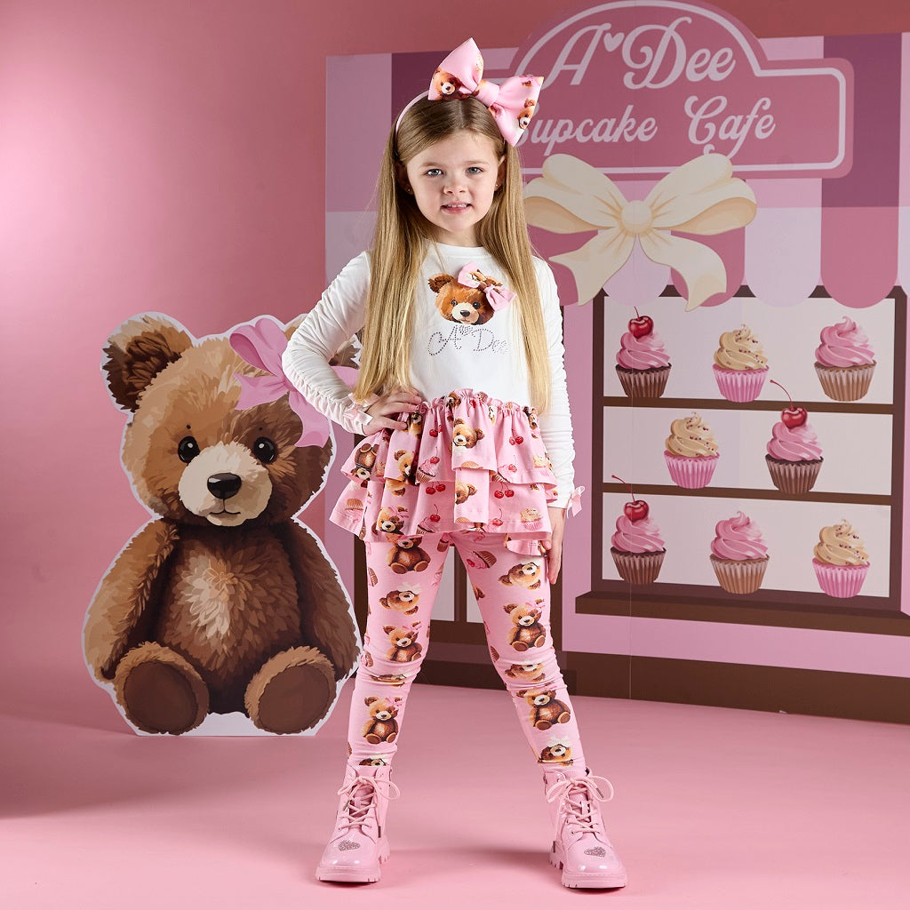 ADEE Madison Bear Print Legging Set ADEE Madison Bear Print Legging Set