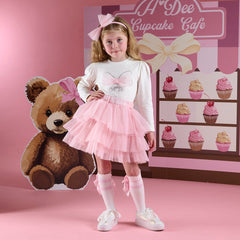 ADEE Maeve Knee High Double Bow Socks