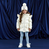 ADEE Liliana Padded Jacket with Frill Heart Pockets