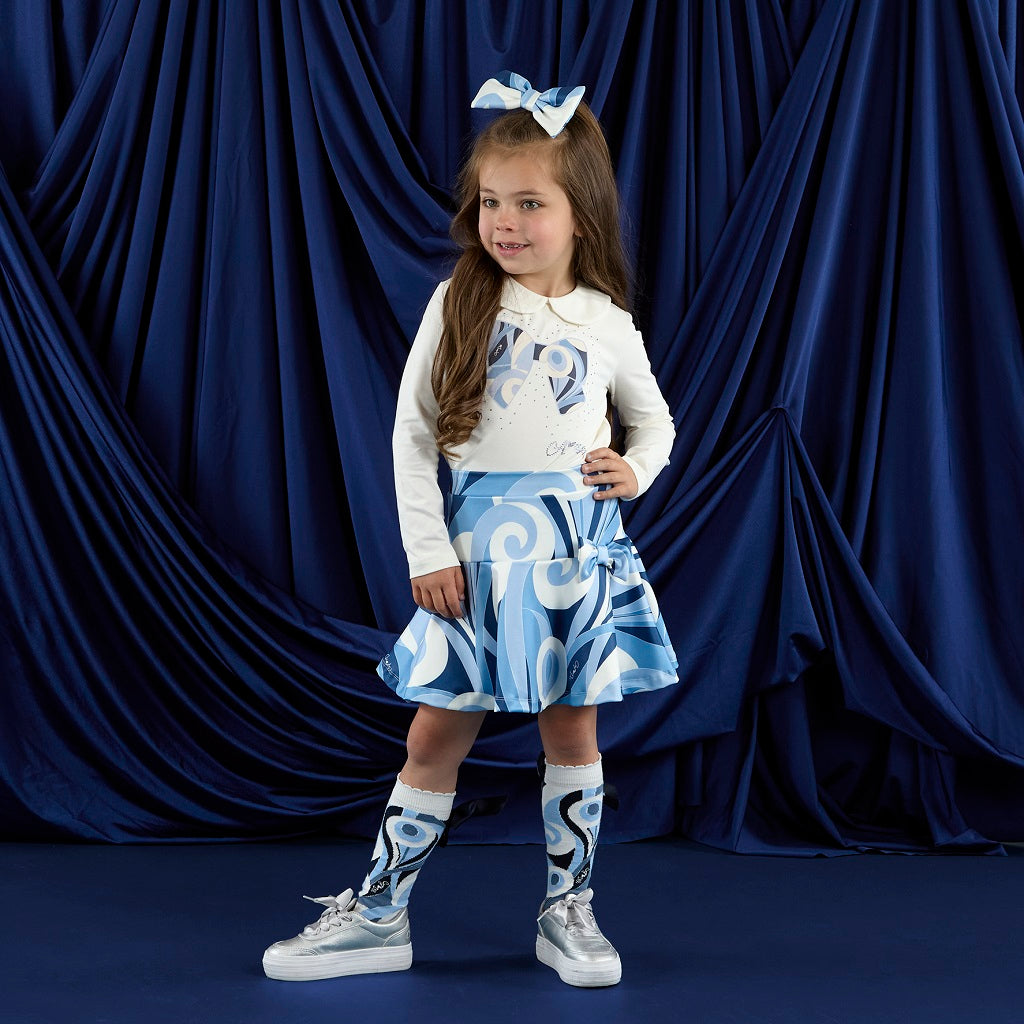 ADEE Nellie Swirl Print Skirt Set