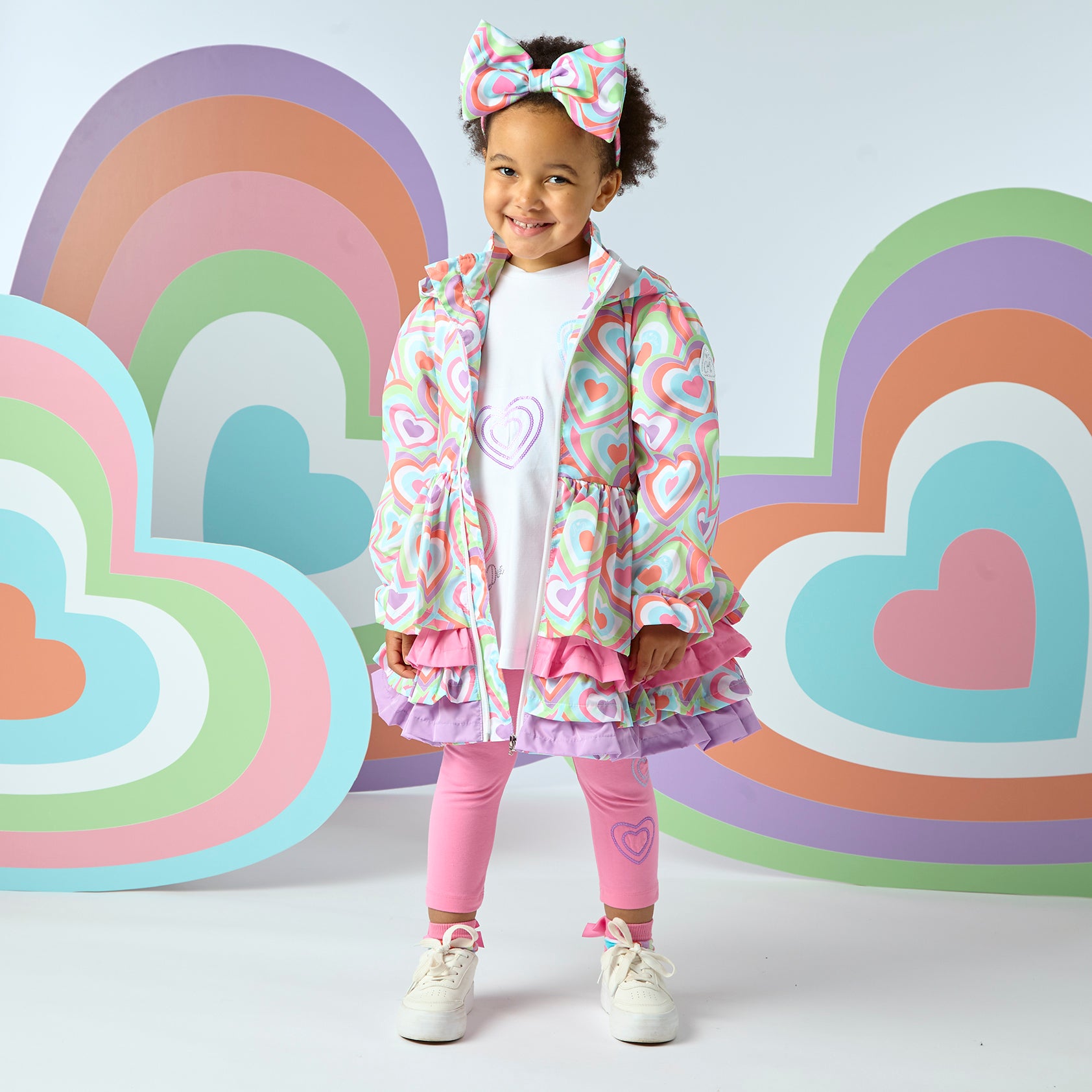ADEE Emelye Heart Print Jacket ADEE Emelye Heart Print Jacket